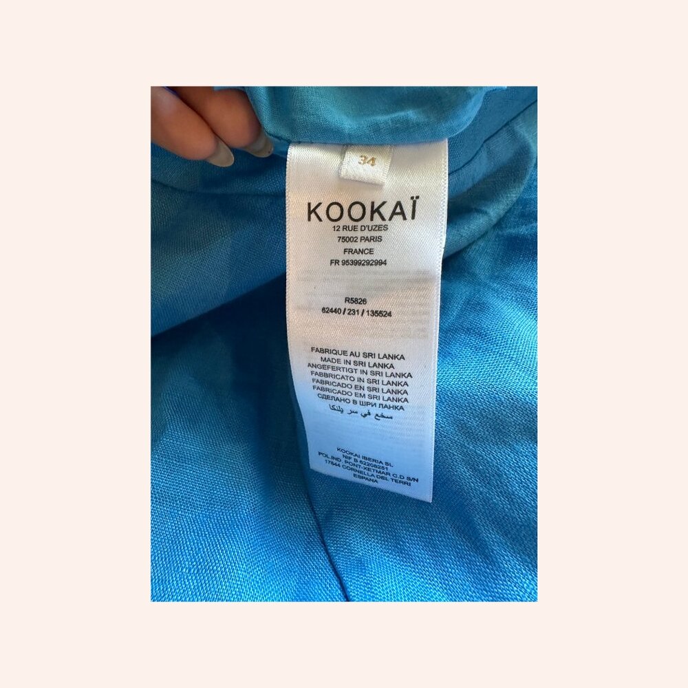 Kookai Maxi Dress Blue - Picture 4 of 4